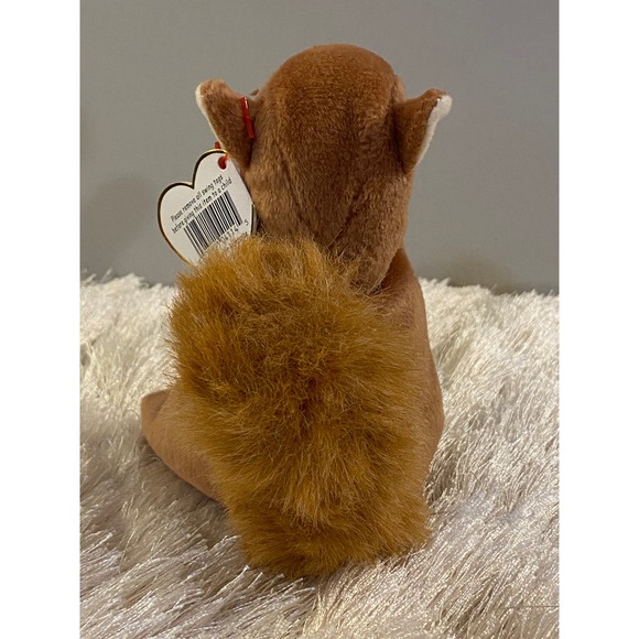 𖣘ⴽ𝖠ⴽⴹ𖣘   RARE Ty Beanie Baby NUTS the SQUIRREL 🐿️ with ERRORS❗️   ꢳ⊂❝᎖ᘸꢳ - Picture 7 of 11